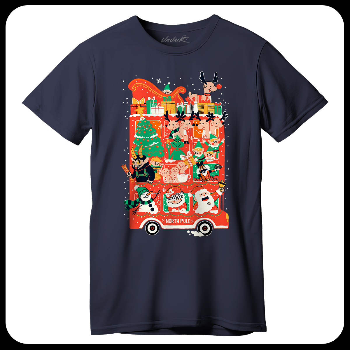 Playera Xmas Bus
