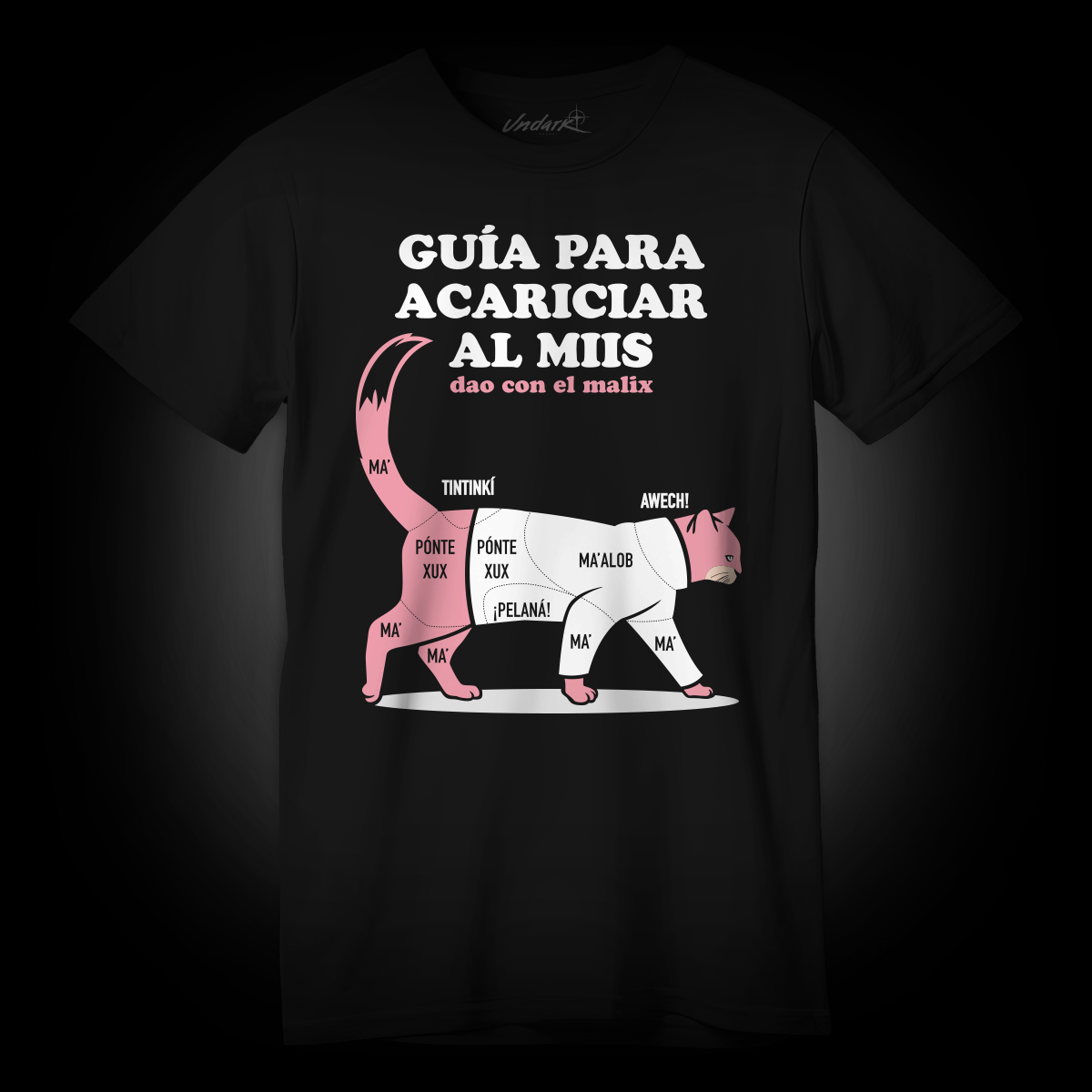 Playera Guía para acariciar al miis