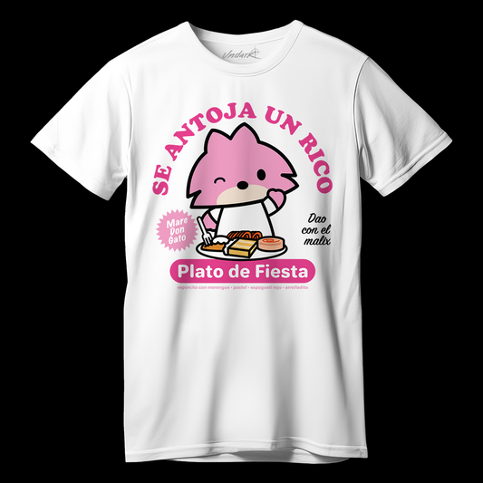 Playera Plato de fiesta