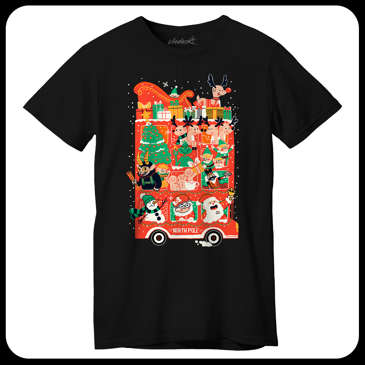 Playera Xmas Bus