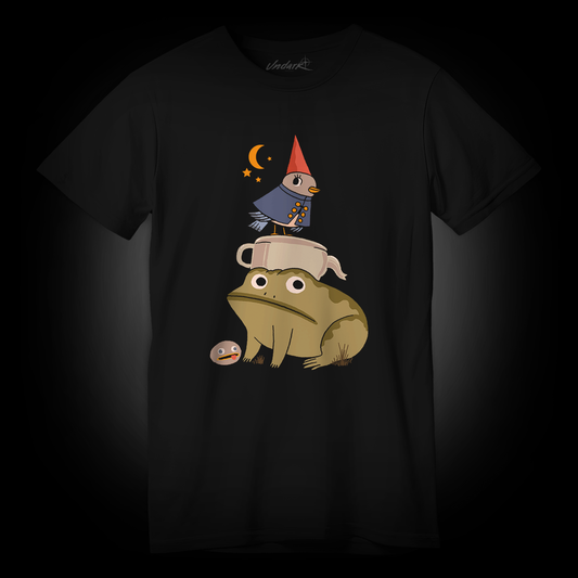 Playera Bird and frog