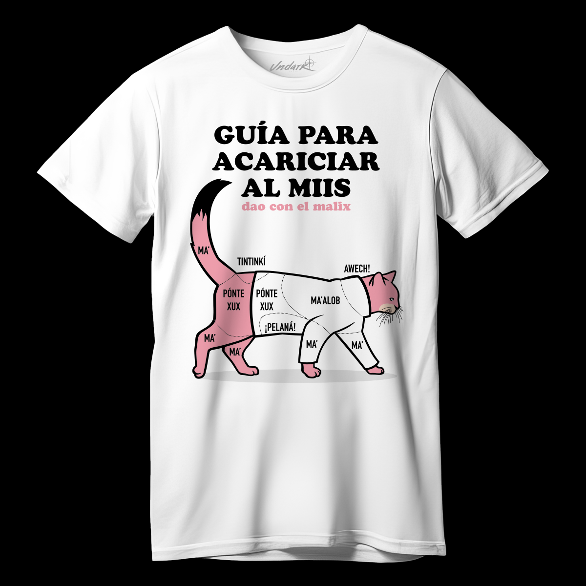 Playera Guía para acariciar al miis