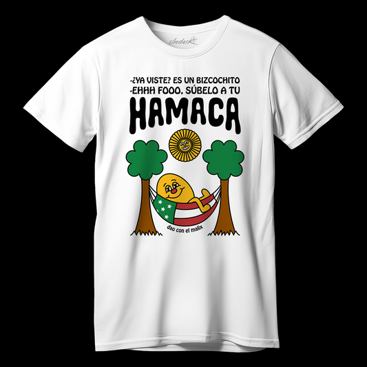 Playera Súbelo a tu hamaca